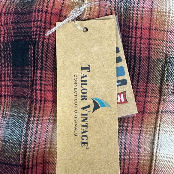 Tailor Vintage LuxePerformance Mens Plaid Shirt Moisture Wicking Stretch Size S - Picture 4 of 8